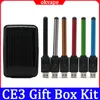 CE3 E-Zigaretten-Kits 280-mAh-Akku mit kabellosem USB-Ladegerät Geschenkbox-Kit für 510 Thread Ce 3 Zerstäuber Vape Pen