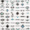 Bandringe Bulk Lots 60 Stück Style Mix Böhmen Stein Vintage Ringe Damen Luxus Charm Einstellbar Geschenke Schmuck Fingerzubehör Großhandel L240305