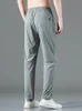 Yaz Zip Cepleri Erkek Sweatpants Nefes Alabilir Hızlı Kuru Streç Naylon Günlük Track Pantolon Büyük Boyut Düz Spor Pantolonları 8XL 240415