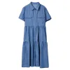 Dress 2023 Casual Plus Size Denim Dress For Women Summer Vintage Dresses Sexy Loose Long ladies Casual Clubwear Dress Vestidos