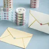 Gift Wrap 1Roll Colorful Dots Masking Tapes Journal Student Notebook Stickers Kids DIY Decorative Diary Scrapbooking Decoration