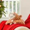 Kattdräkter rendräkt för hundar Katter mjuk fleece pet cape vinter varm jul cosplay klädfest