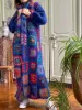 カーディガン2022自由hoho色の格子縞の花の手のかぎ針編みカーディガンヴィンテージの女性oネックオープンステッチ長いセーターニットウェアジャンパー