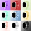 Montre connectée pour hommes et femmes, bracelet en Silicone, 9 couleurs, cadran tactile, appel, musique, horloge intelligente pour Android IOS, moniteur de Sport Fiess