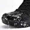 Outdoor Shoes Sandals Waterproof Mens Winter Boots Plush Warm Snow Boots Outdoors Desert Combat Boots Wear Resistant Boots Hiking Shoes Male YQ240301