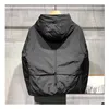 Men'S Down & Parkas Mens Jackets Down Puffy Coats Windbreaker Hooded Bomber Man Top Parks Asian Size Drop Delivery Apparel Men'S Cloth Dh0If