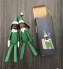 Med Box Green Purple Snoop på Stoop Christmas Elf Dolls Spy på en Bent Toys Xmas New Year Festival Party Decorations Black Man1486005