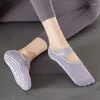 Mulheres meias profissional antiderrapante seção bandagem esportes ballet dança meia pilates yoga silicone respirável fitness ginásio