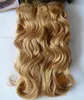 Fasci di tessuto brasiliano per capelli vergini biondi miele onda del corpo 100 capelli umani tessitura 100 g pezzo 1026 pollici capelli Remy Extens6001593