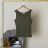 Designer tank för kvinnor kvinnor stickor tank topp sommar kort tank broderi väst ärmlös designer tank väst smala andningsbehållare outfit sporttank