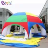 wholesale Personalized 10x10x4.5mH (33x33x15ft) Inflatable rainbow tent dome tent / giant air-blown garden gazebo toys sports