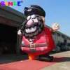 Giant 6mH (20ft) met blower opblaasbare piraat cartoon opblaasbare viking Captain Character voor pretparkreclame