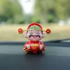 New New Year CAI Shen Statue Figurine Resin Wealth God Of Fortune Dashboard Ornament Car Interior Creative Decoration