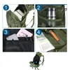 ナイロン防水バックパッククライミング旅行バッグ軽量ハイキングバックパック男性用アウトドアスポーツスクールバッグ