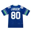 Stitched football Jersey 80 Steve Largent 1985 green mesh retro Rugby jerseys Men women youth S-6XL