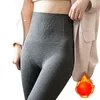 Damen-Leggings, hoch tailliert, Fischgräten-Bauchlift, Baumwolle, verdickter Kunststoff, Damen-Yogahose, modisch für Frauen