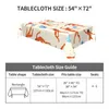 Nappe de table rectangulaire adaptée aux couvertures abstraites à bords élastiques de 45 à 50 pouces