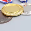 Médailles De Futbol personnalisées, médailles De Football, course De Taekwondo, prix De Football, ruban en métal doré, trophées et médailles vierges De Sport