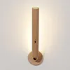 Wall Lamp Wood Indoor Light USB Charging 360° Rotatable Adjustable Brightness Touch Switch Sconce Corridor Lights Night