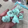 Dekorative Figuren, grüner Opal, rauer Stein, natürlicher Quarzkristall, Edelstein, Heilung, Reiki, Dekoration, Heim-Edelsteine