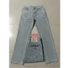 Mode-raka benbyxor 18SS Nya riktiga elastiska jeans Mens Robin Rock Revival Jeans Crystal Studs Denim Pants Designer Byxor Mens 2588