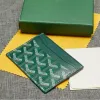 Designer plånbok lyxkorthållare fast färg bokstavsklipp design material läder mode casual stil väska man kvinna kortväska temperament v