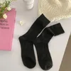 Chaussettes d'été en filet rouge pour femmes, mi-tube, fines, couleur unie, maille respirante, coton bonbon