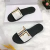 Slippers Sandals New Hardware Buckle Summer Casual Flat Shoes Popular WomensH2435