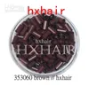 5000pcs 35mm Copper Tube Micro Rings Links Beads Black DBrown Brown LBrown Blonde9937059