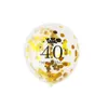 NOWOŚĆ 30 40 50 latach Happy Party Decor Anniversary dorosła 30. 40. 50. urodziny lateksowe balony złoto