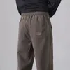 Весенние мужские мягкие лиоцелловые ткани, широкие корейские брюки, повседневные мужские свободные прямые брюки с эластичной резинкой на талии, большие размеры 4XL 240226