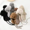 Beanie Skull Caps Damen Kunstfell Gestrickte Beanie Mütze Weiche Pom Ball Outdoor Reiten Skifahren Kappe Pelzige Frauen Dicke Warme Hüte189C