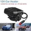 Novo 12v 24v 120w rotação de 360 graus portátil caminhão aquecedor de ar demister ventilador refrigeração pára-brisa acessórios interiores do carro secador f3m5