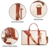 Fashion Large PU Folding Suit Storage Bag Women High Capacity Luggage Handbag Travel Sport Outdoor Multi Function Organizer 240305