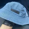 Breda randen hattar herrar kvinnor designer hink hattar baseball cap cowboy hatt sommar fiskare hatt strand sunhat brev mode lyxiga fritidssporter 5 färger