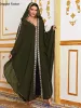 Dress African Street Wear Chiffon Long Elegant Women's Wedding Dress Muslim Long Islamic Kaftan Goen Dubai Open Abaya