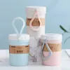 Caffettiere Moda Bambini Adulti Tazza d'acqua Estate Mano Isolamento per microonde Plastica Latte Colazione Regalo