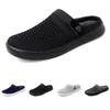 Chinelos para homens mulheres cor sólida hots baixo macio preto branco golds multi caminhada mens mulheres sapatos treinadores gai