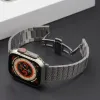 New metal strap is suitable for the Apple Watch Ultra2 49mm stainless steel iwatch 9 8 7 6 5 carbon brazing watch strap 44 45mm