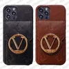 Pour iPhone 15 Pro Max Cases Marque Phone Case Designer Apple iPhone 14 Pro Max 13 12 11 15 Plus 13promax Case Porte-carte Miroir Cuir Gaufrage Cross Body Mobile Cover