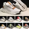 Chaussures de course de créateurs nuage 5 nuage 1 nuage x3 blanc blanc nova forme fédérer telnis homme sneakers amortisseurs hommes femmes shift chaussures femme courent la feuille de fer perlof chaussures blanches