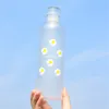 Garrafas de água transparente suco de leite xícara simples cor de cor alta escala de tempo para viagens esportivas de grande capacidade 500 ml Drinkwary Drink Presente