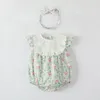 Sommer Mädchen grün Strampler Baby Neugeborene Kleidung mit Säugling neu geboren Strampler Kostüm Overalls Kleidung Overall Kinder Body für Babys Outfit t112 #