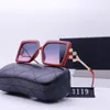 2024 Vintage óculos de sol óculos quadros prescrição designers para mulheres caso recorte de couro intercalado para mulheres retro óculos de sol feminino óculos 3119