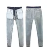 Kvinnors jeans solida färgfleece fodrad vinter vuxen högbälte fickficka leggings smala passform plus varma tjocka byxor streetwear