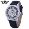 Winner Manual Hollow Mechanical Watch Foreign Trade Cross-Border Mens Watch One Piece Drop Wristwatches272O