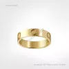 anelli di gioielli firmatiLove Designer Rose Sier 4mm 5mm 6mm placcato oro con diamanti per gli amanti Anello anniversario di matrimonio gioielli firmati regalo con scatola rs