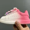 2024 Scarpe casual migliori Scarpe firmate in pelle con lacci per bambini Scarpe con piattaforma di moda Sneakersapp Velluto di lusso in pelle scamosciata Taglia EUR 26-37