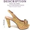 Kleid Schuhe 2024 Afrika Klassiker Trend Ausschnitt Stil Gold Mode Elegante Damen- und Party-Hochzeitstaschen