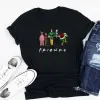 T-shirt Komik Mutlu Noeller Tshirt Noel Arkadaşları Kadın T Shirt Elf Kevin Clark Griswold Grafik Tee Mizah Noel Baba Tees